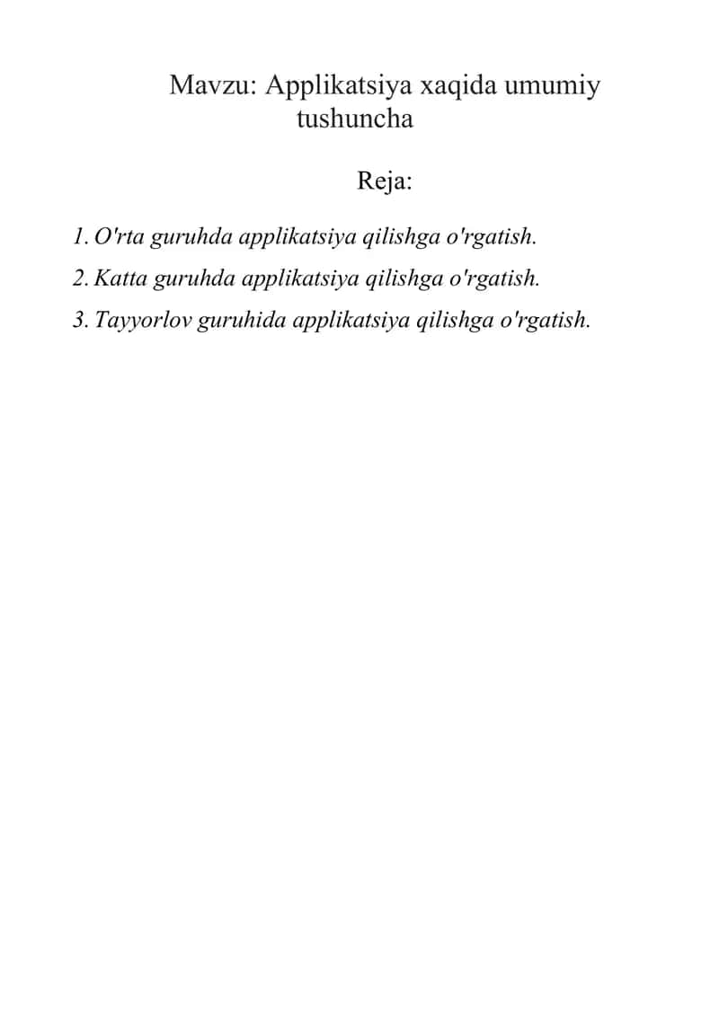 Applikatsiya haqida umumioy tushuncha 2