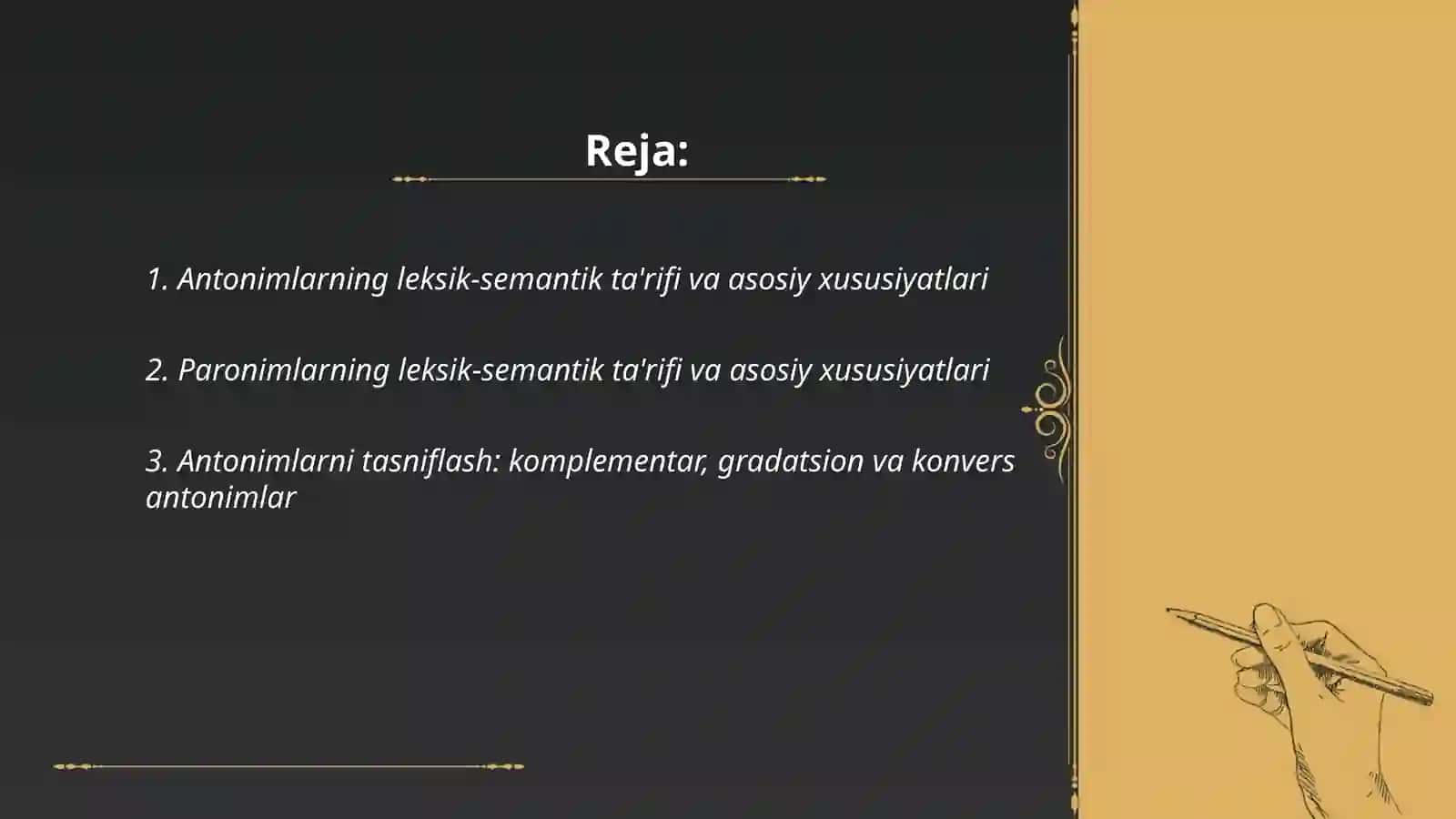 Antonim va paronimlarning leksik-semantik xususiyatlari 2