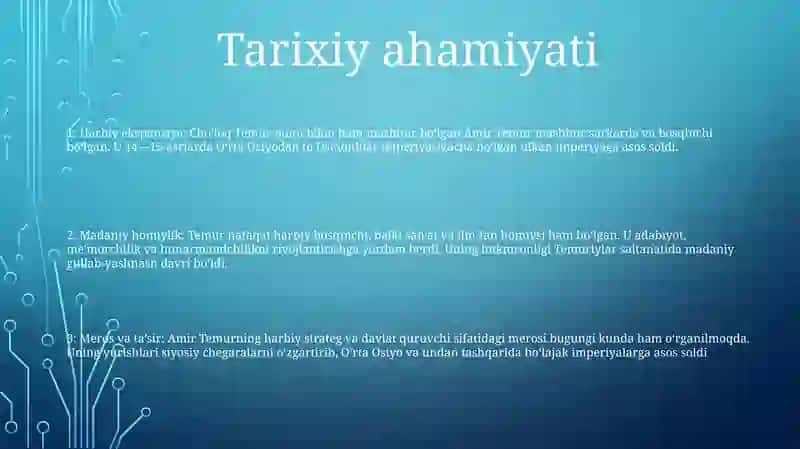 Amir-Temur Buyuk DavlatArbob 2