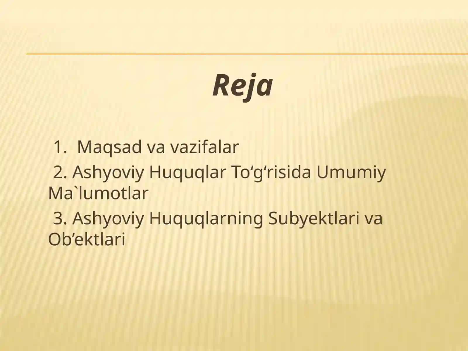Ashyoviy huquqlar 2