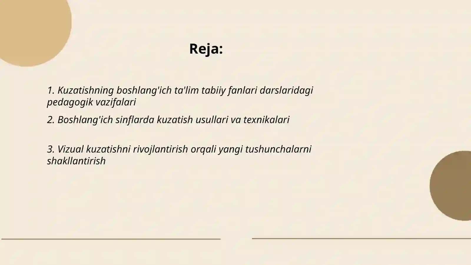 Boshlang'ich ta'lim tabiiy fanlari  darsida kuzatish orqali yangi bilim va tushunchalarni shakllantirish 2
