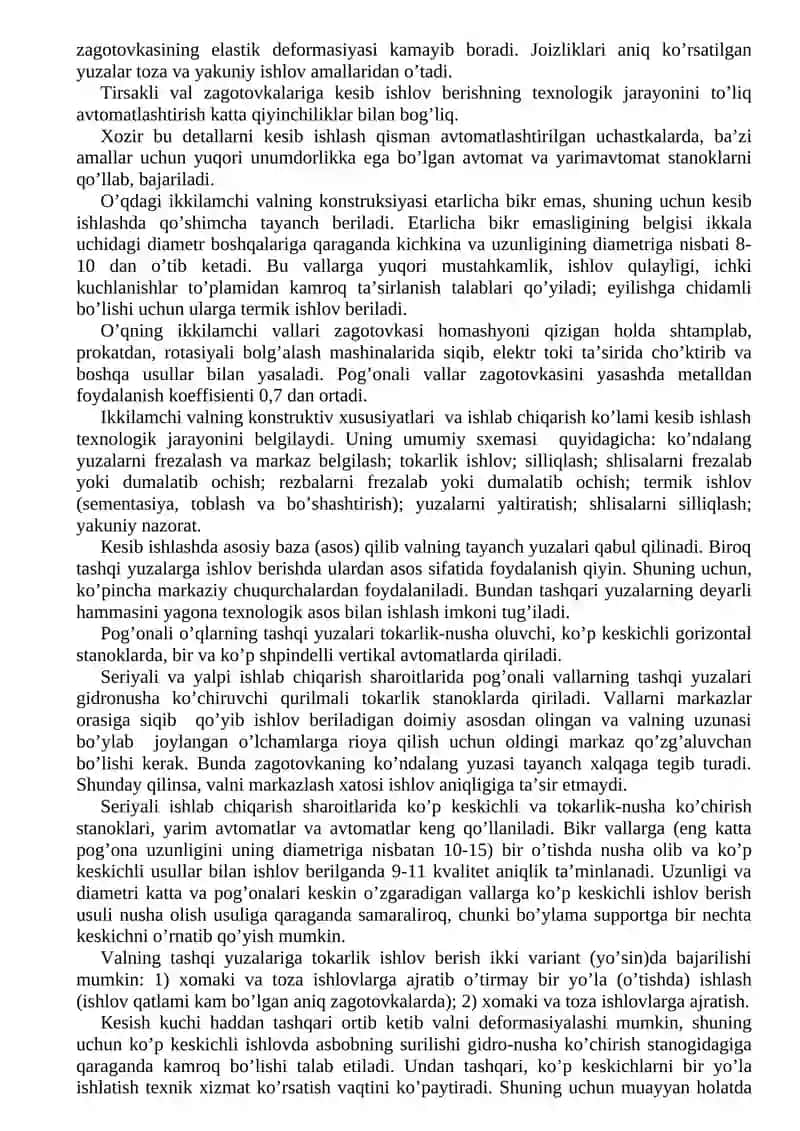 Dumaloq sterjen ko’rinishidagi detallarga ishlov berish 2
