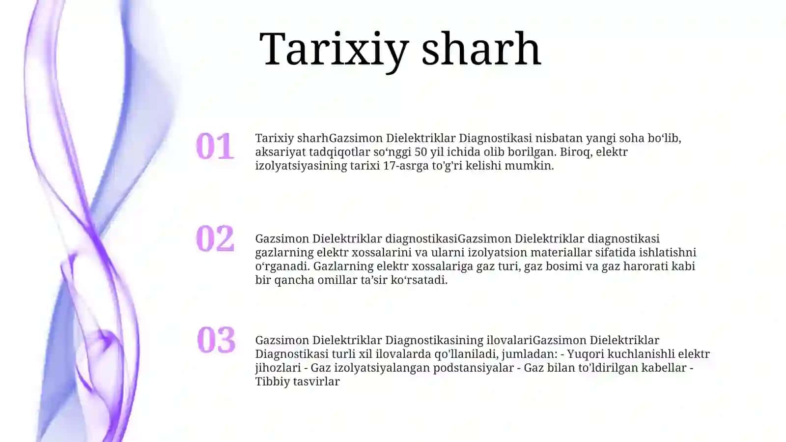 Gazsimon Dielektriklar Diagnostikasi 2