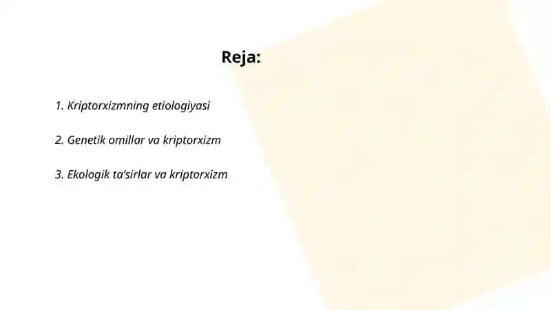 Kriptorxizm etiopotogenezi, klinika, diagnostika, davolash 2