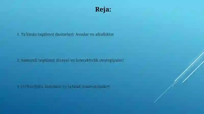 Ta'limda Taqdimot Dasturlari: Asoslar va Afzalliklar 2