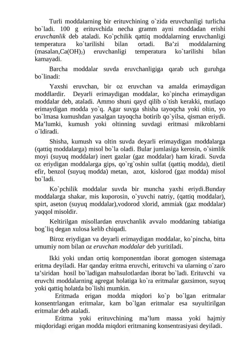 ERITMALAR ELEKTROLIZI EMPIRIK QOIDALARI. ELEKTRODIFFERENSIALLANISH NAZARIYASI 2