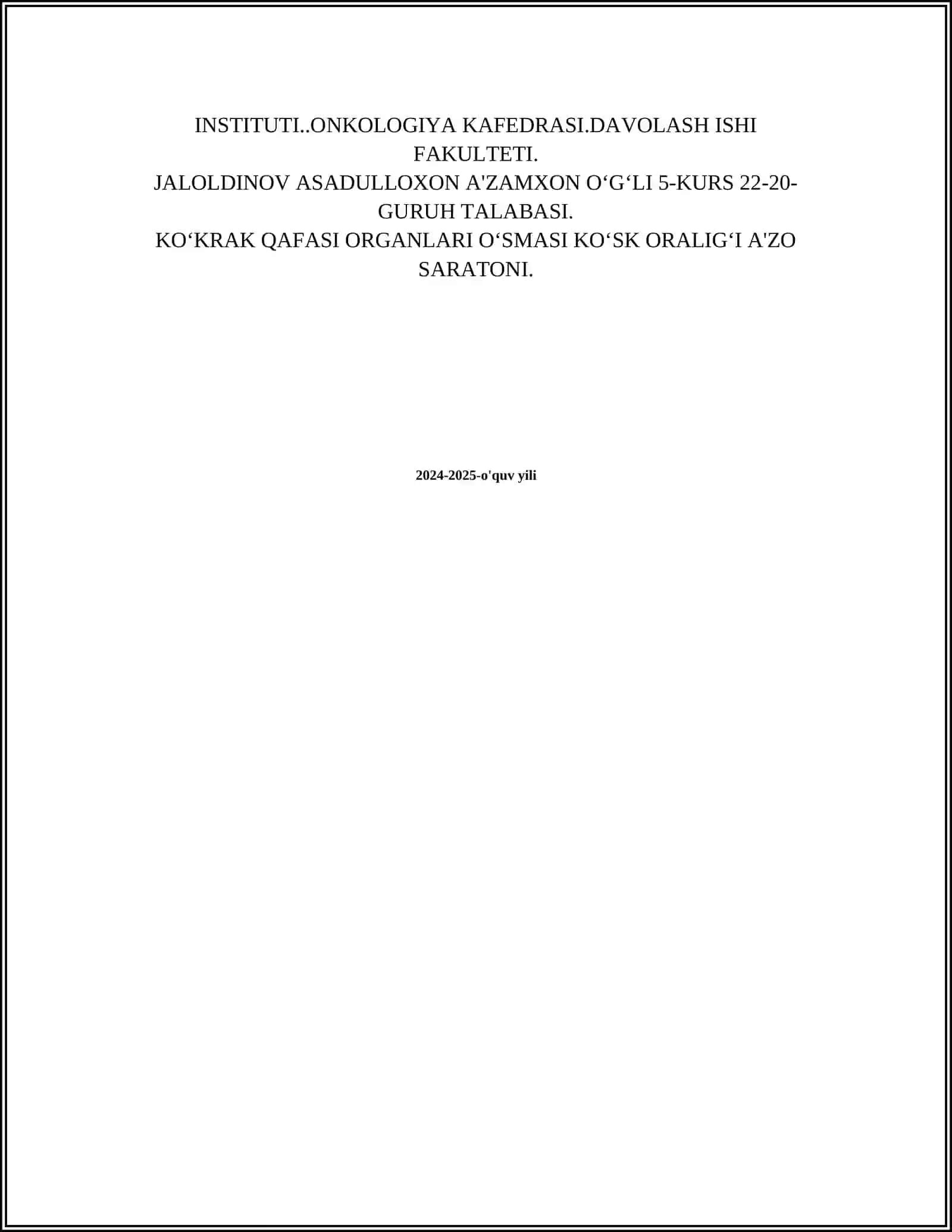 Ko‘ks oralig‘i saratoni anatomiyasi 2