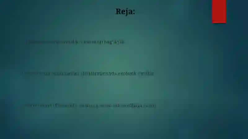 Ekologiya va salomatlik 2