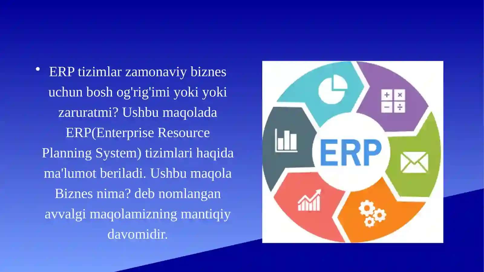 ERP tizimlari 2