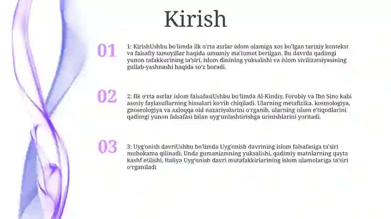 Ilk Oʻrta Asr Sharq Falsafasi Va UygʻOnish Davri 2
