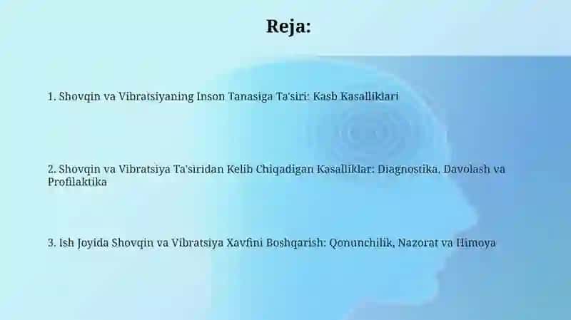 Ishchilar organizmiga shovqin, tebranishning ta'siri 2