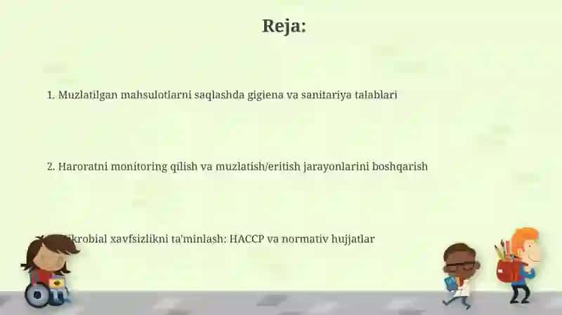 Muzlatilgan mahsulotlarni saqlashda mirobiologik xavfsizlik choraları 2