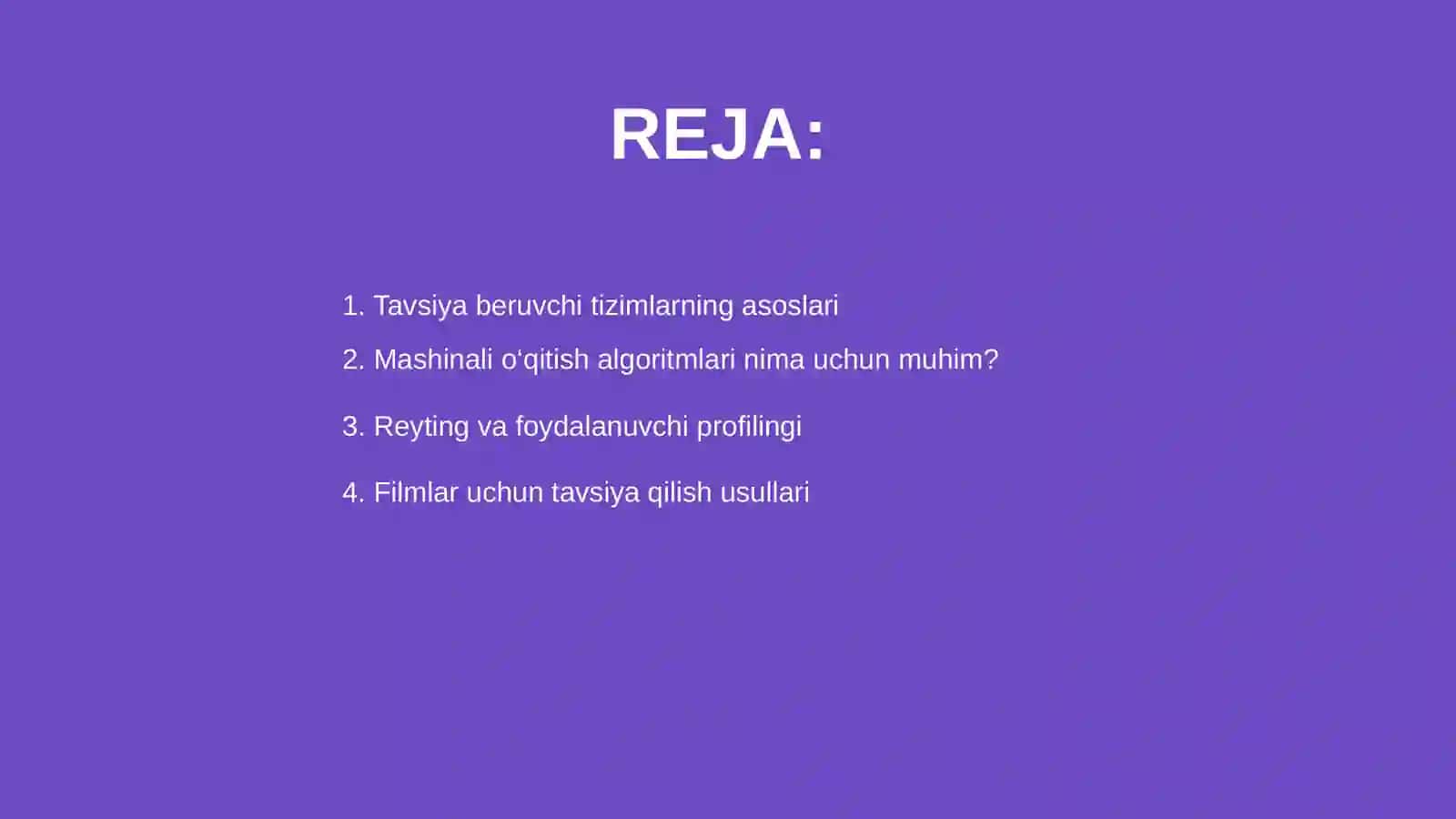 Tavsiya beruvchi tizimlarda mashinali o‘qitish algoritmlarining roli 2