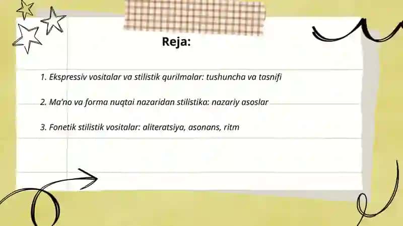 Ekspressiv vositalar va stilistik qurilmalar 2
