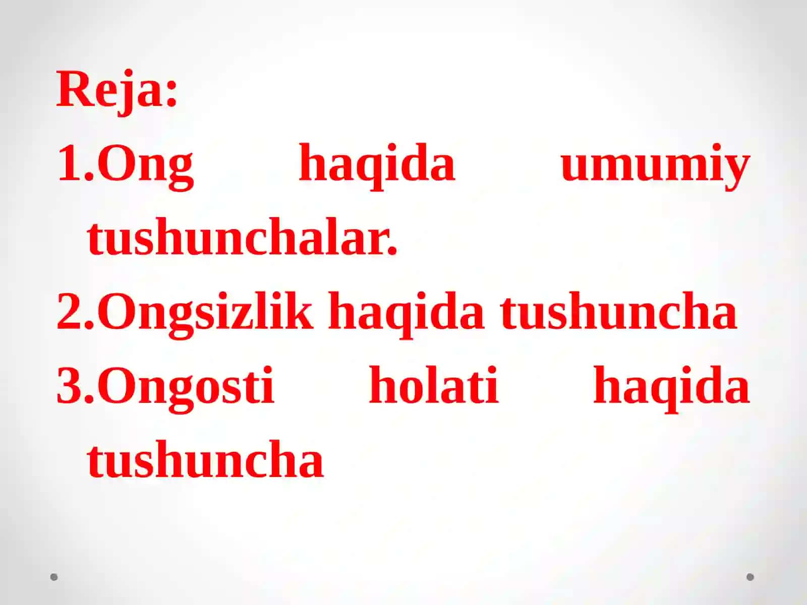 Psixologiyada ong va ongsizlik muammosi 2