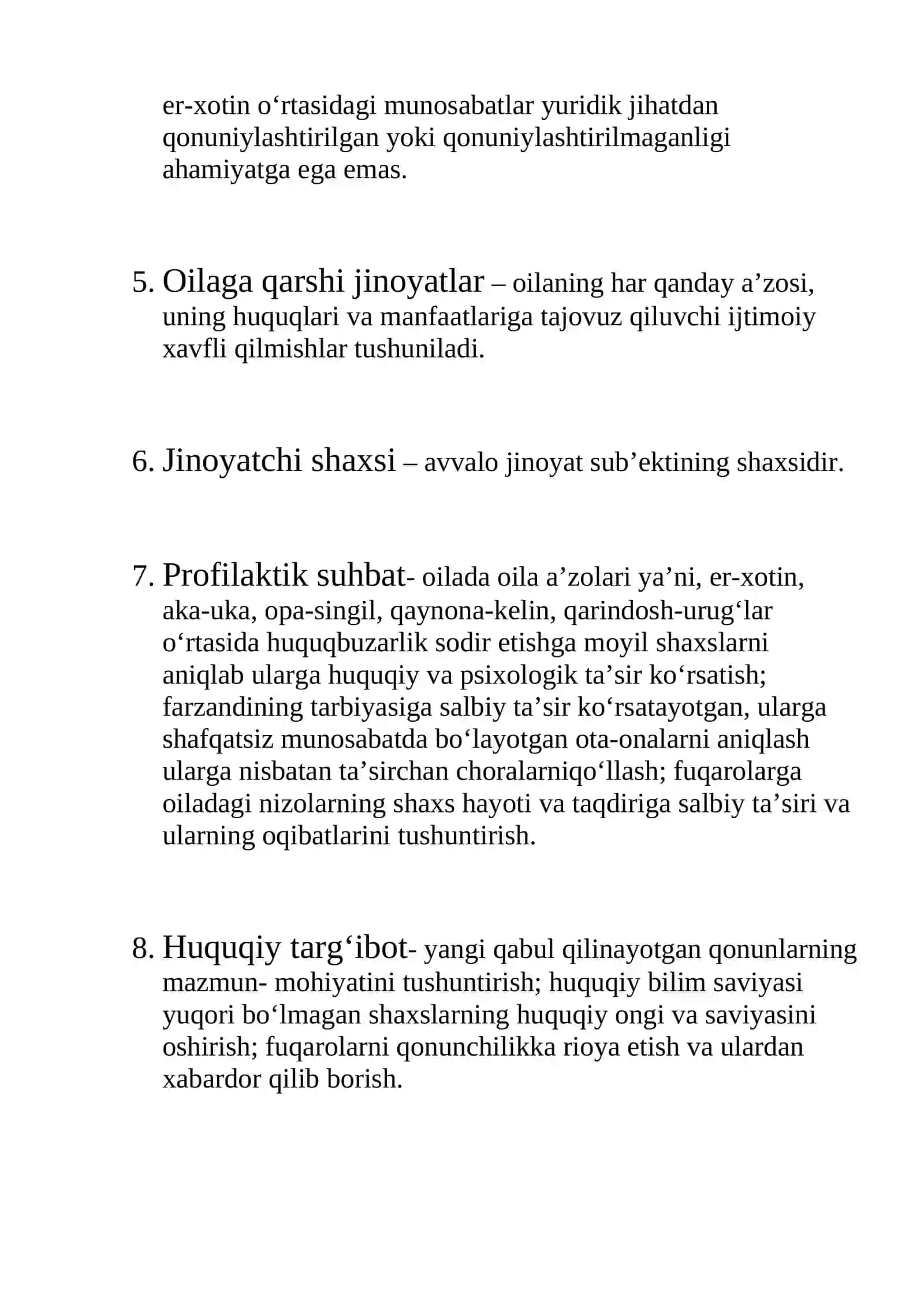 Kriminologiya fanidan izohli lug’at 2
