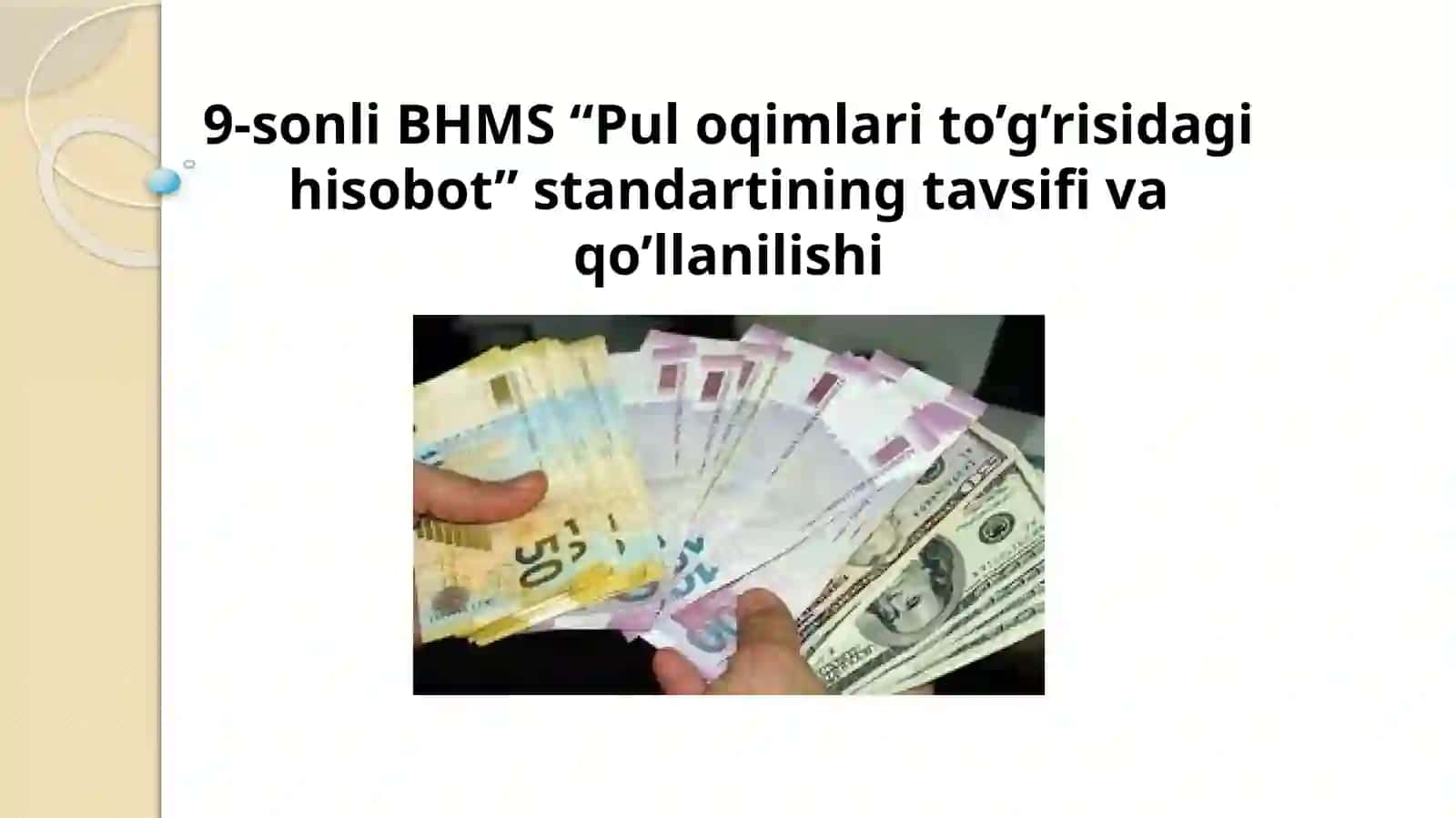Buxgalteriya hisobining milliy standartlari fanidan Mustaqil ishi 2
