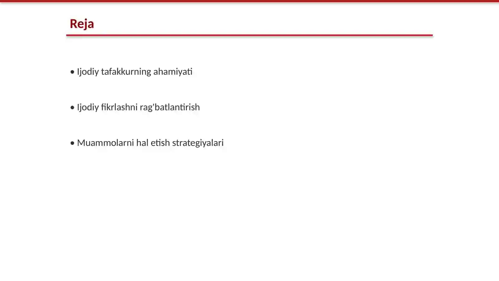 Ijodiy tafakkurni rivojlantirish usullari 2