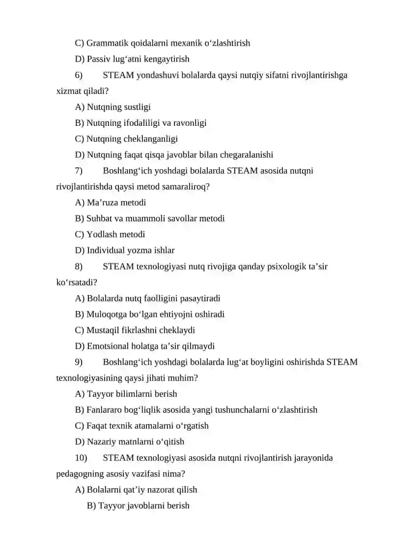 BOSHLANGʻICH YOSHDAGI BOLALARNI STEAM TEXNALOGIYASI ASOSIDA NUTQINI RIVOJLANTIRISH.docx 2