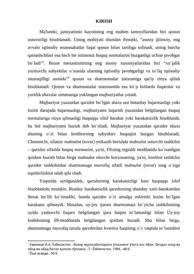 Majburiyatlarni buzganlik uchun javobgarlik 2