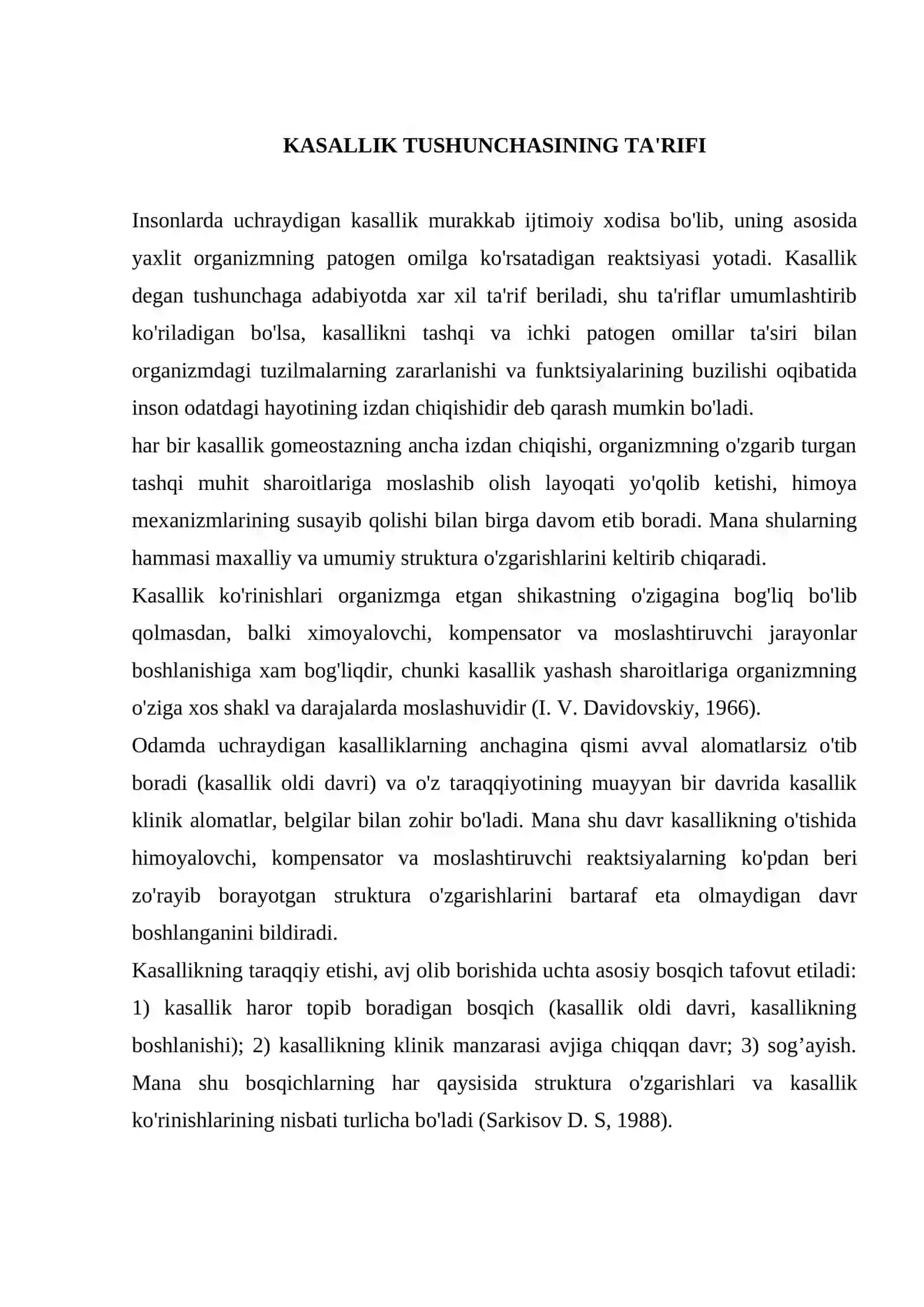 Kasallik haqida umumiy tushuncha 2