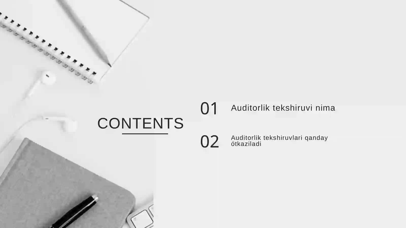 Auditorlik tekshiruvlarini o'tkazish 2