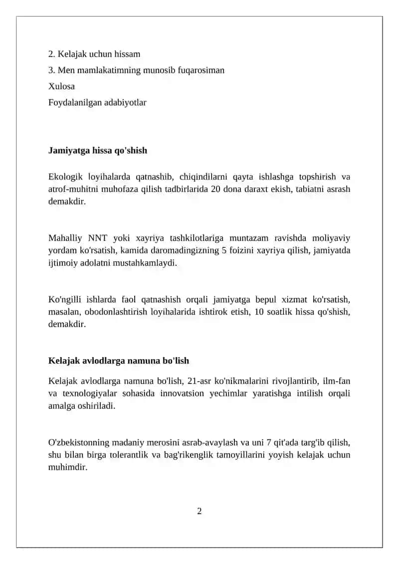 Men- vatanning munosib fuqarosiman! 2