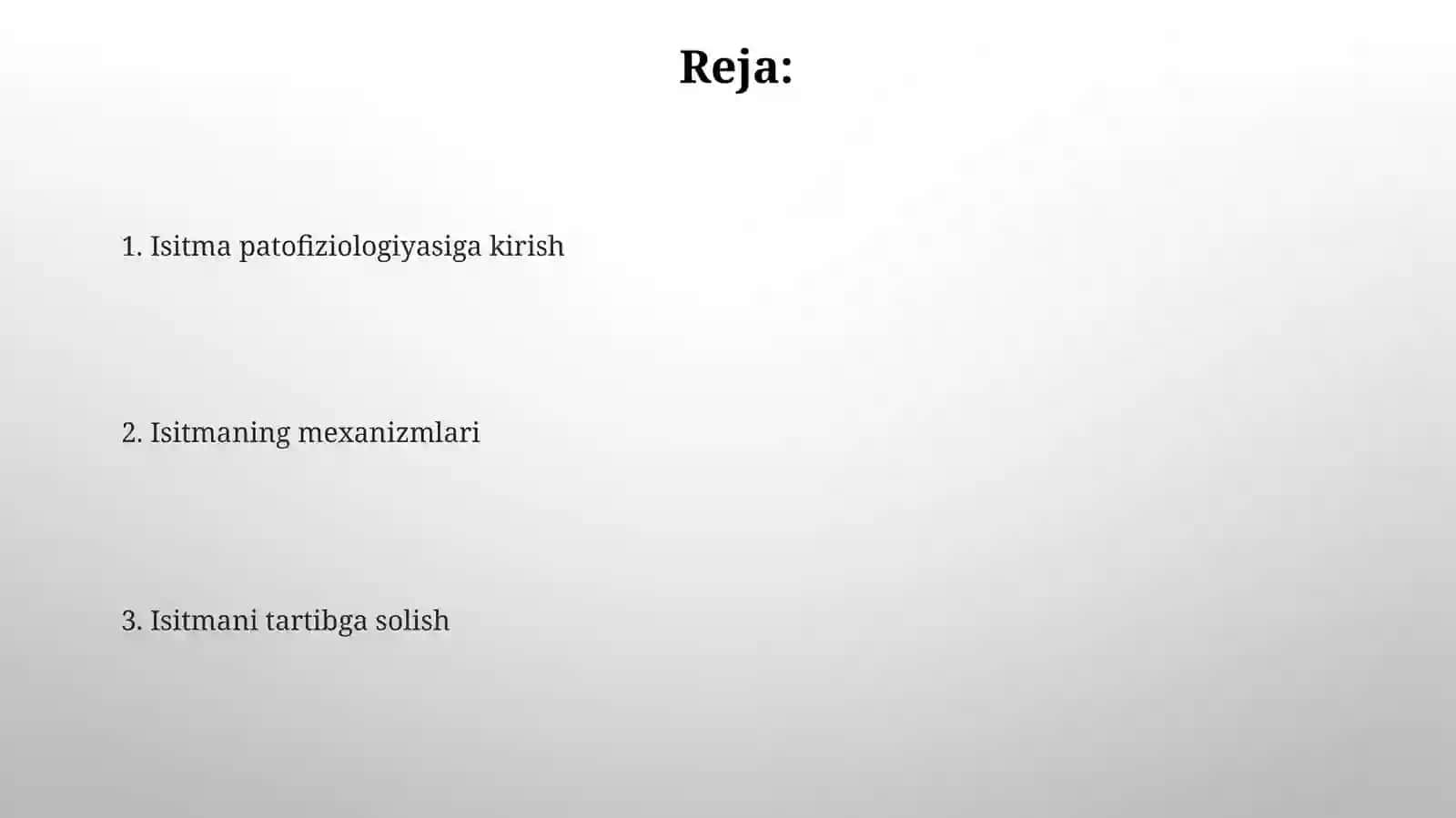Isitma patofiologiyasi 2