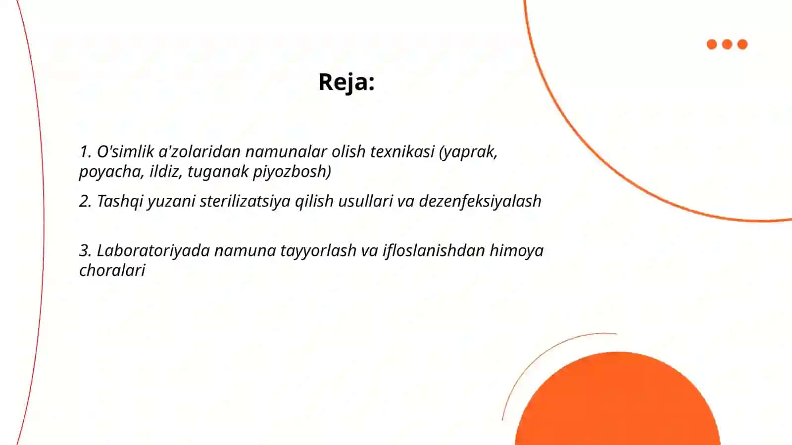 Mikroskopik preparatlar tayyorlash 2