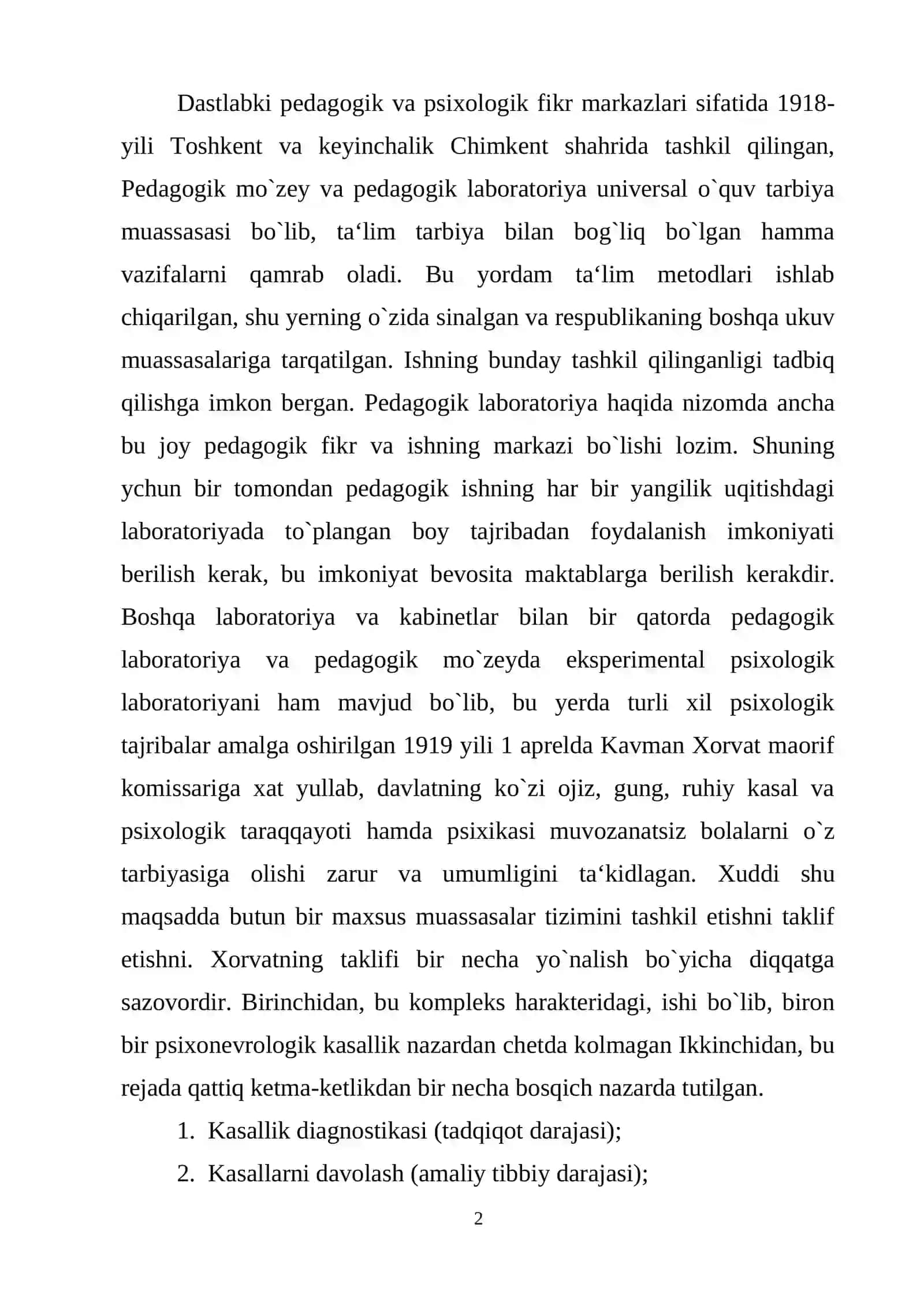O`zbekistonda psixologiya fanining rivojlanishi 2