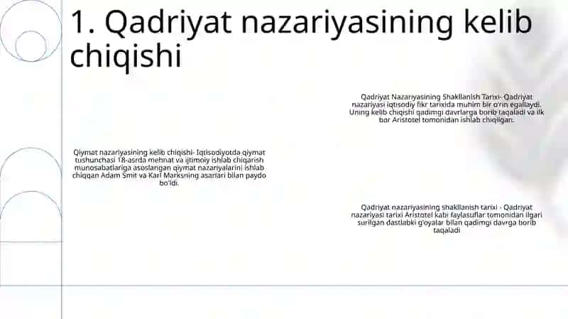 Qadriyat Nazariyasining Shakllanish Tarixi 2