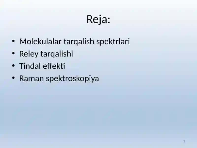 TARQALISH SPEKTRLARI 2
