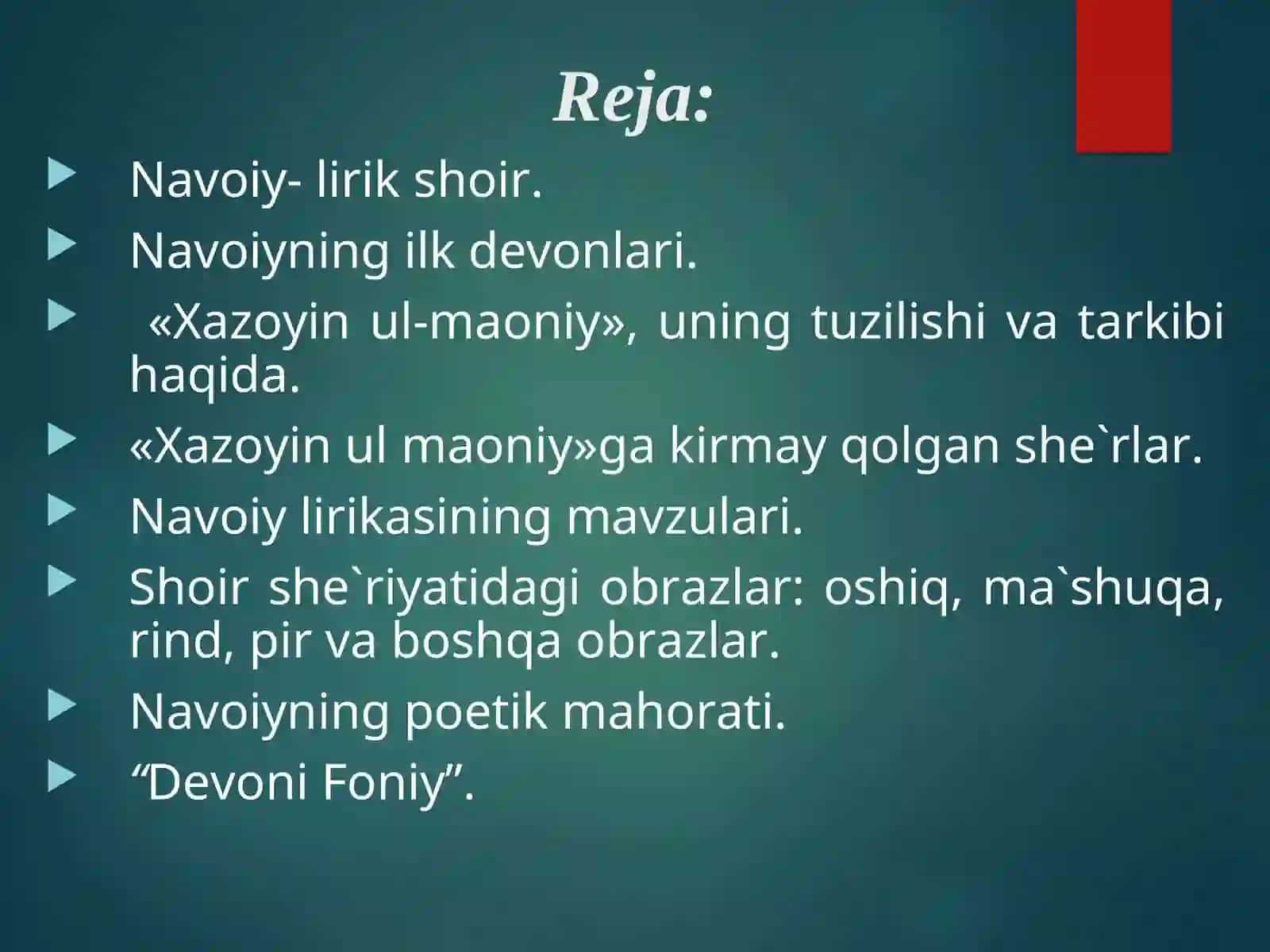Navoiy lirikasi 2