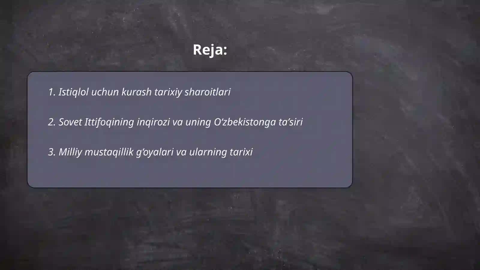 Istiqlol uchun kurash tarixiy sharoitlari 2