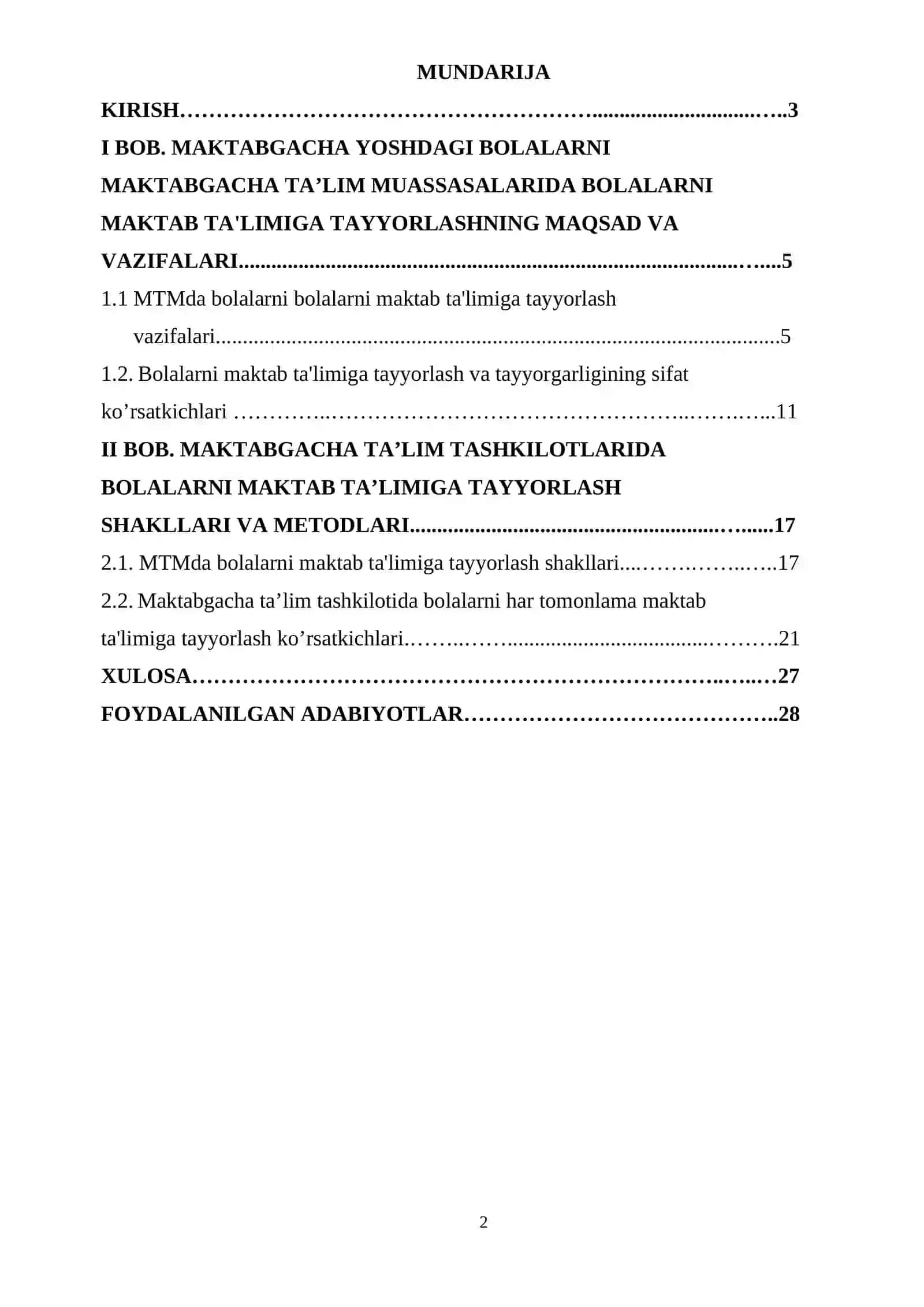 Maktabgacha ta’lim yoshidagi bolalarni maktab ta'limiga tayyorlash 2