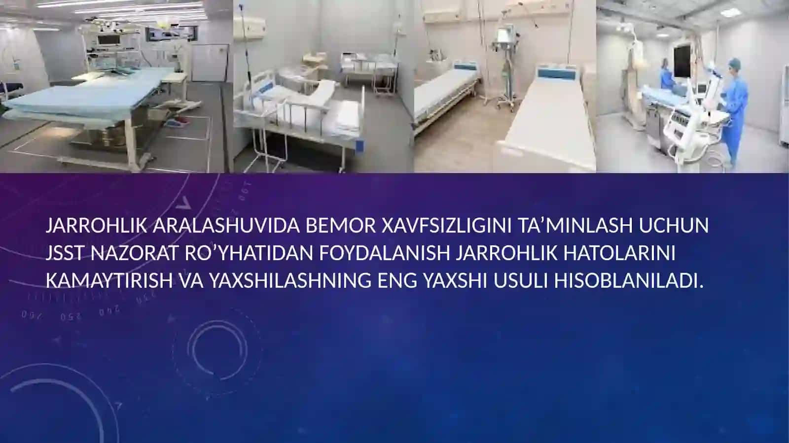 Jarrohlik aralashuvlar bilan bog’liq asorotlarning oldini olish 2