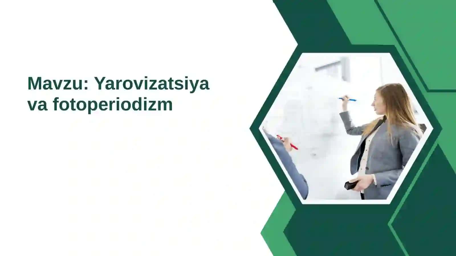 Kurs ishi_Yarovizatsiya va fotoperiodizm 2