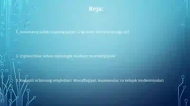 Zamonaviy ta'lim texnologiyalari 2