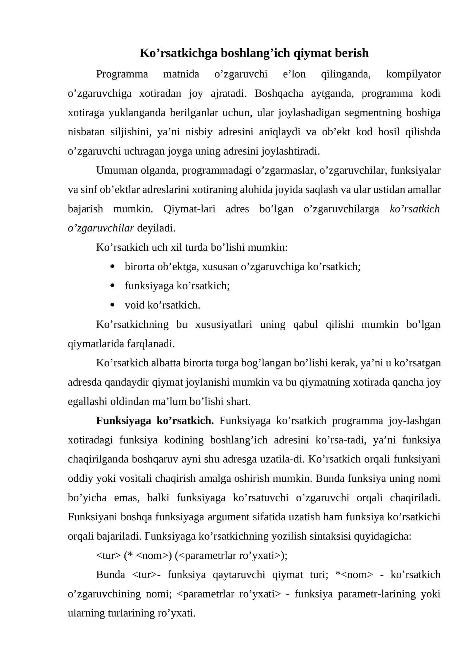 Ko’rsatkich 2