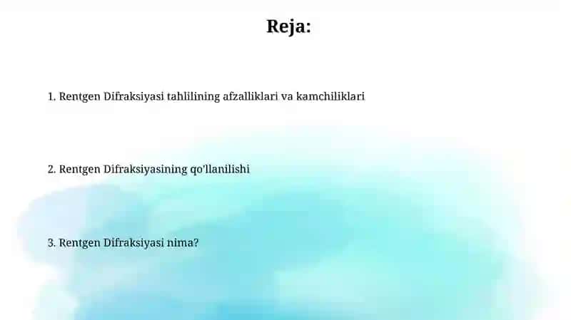 Rentgen Difraksiyasi 2