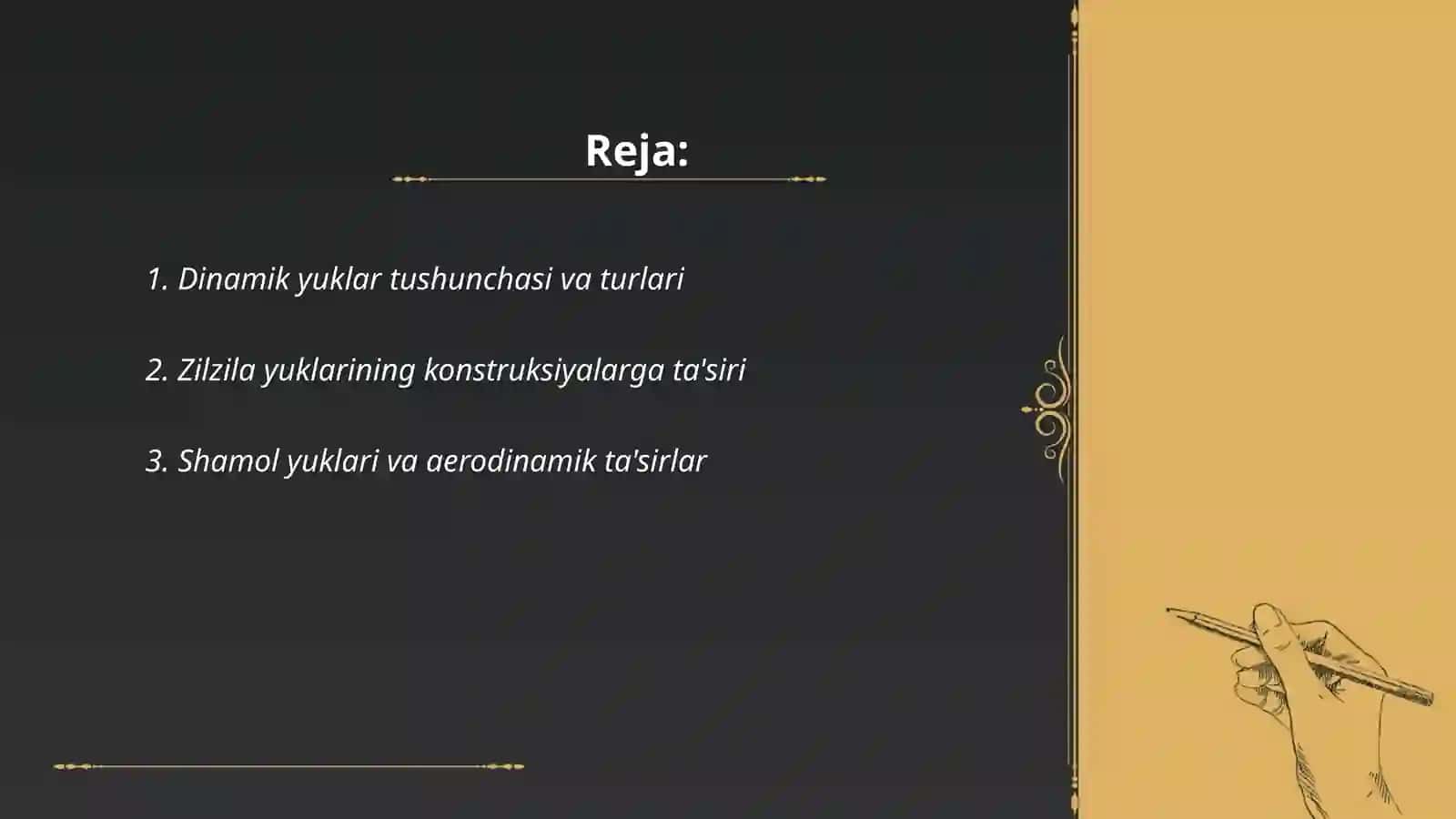 Dinamik yuklarning konstruksiyalar taʼsiri 2