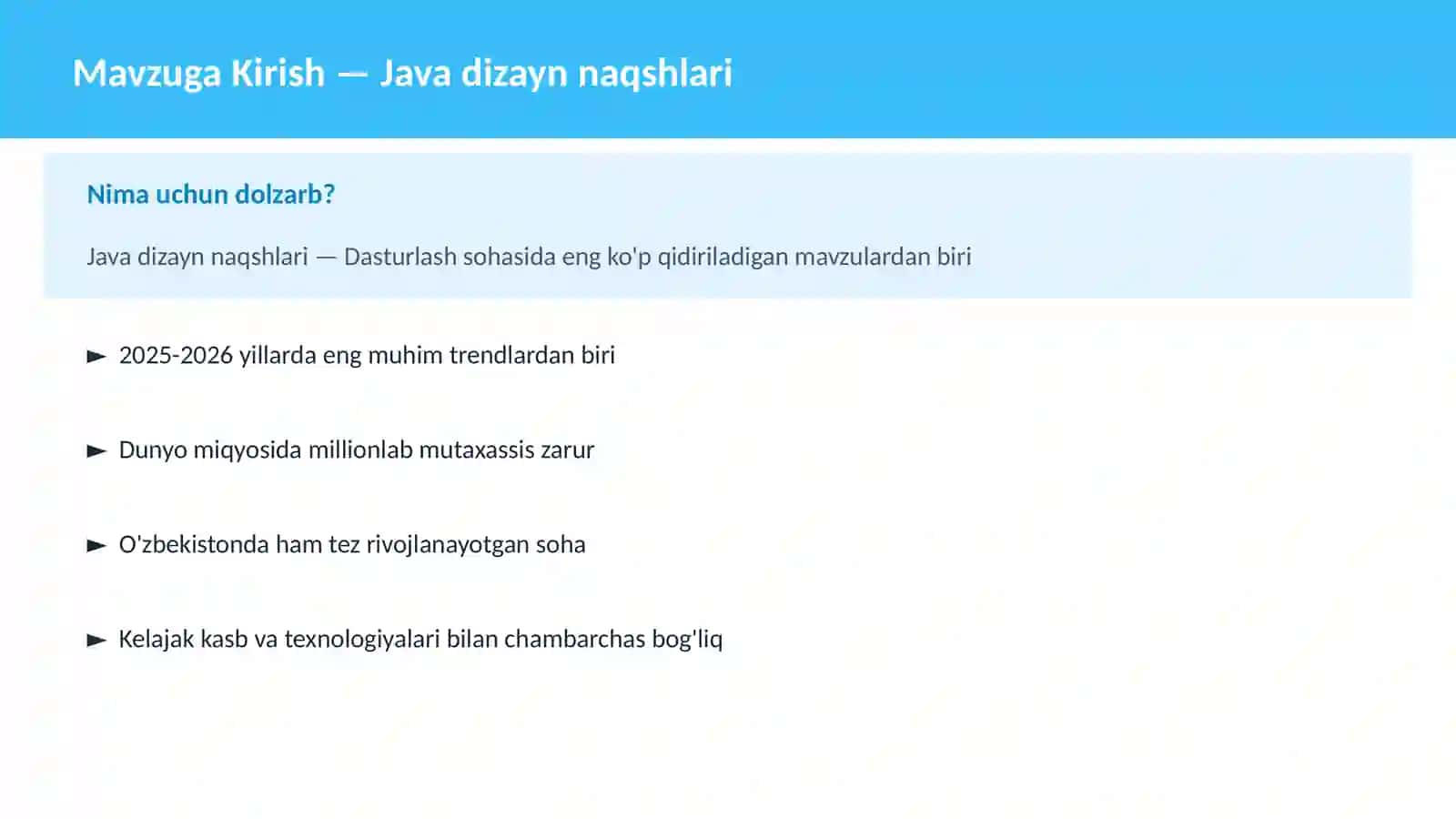 JAVA VA KORXONA 2