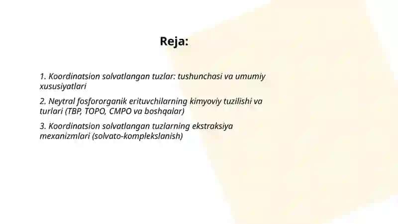 Koordinatsion solvatlangan tuzlar 2