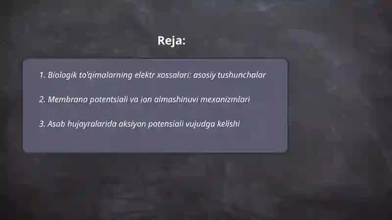 biologik to'qimalarning elektr xossalari.Organizm biopotensiallari va qayd etish usullari. Elektrogrammalar. Elektrokardiografiya. Eyntxoven nazariyasi. Kardiomonitoring 2