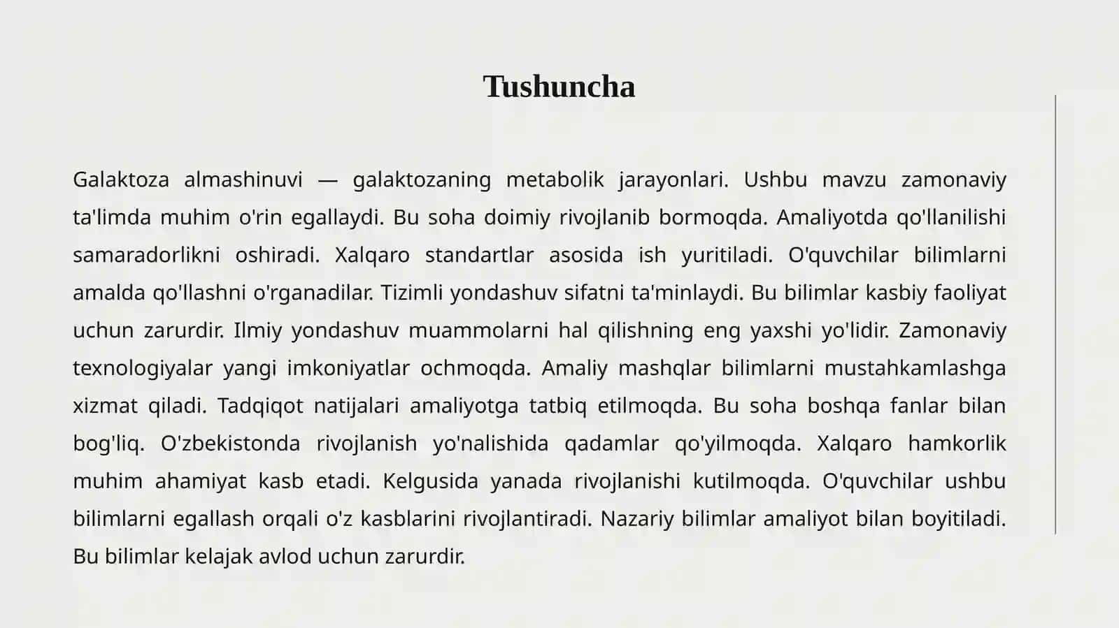 GALAKTOZA ALMASHINUVI 2