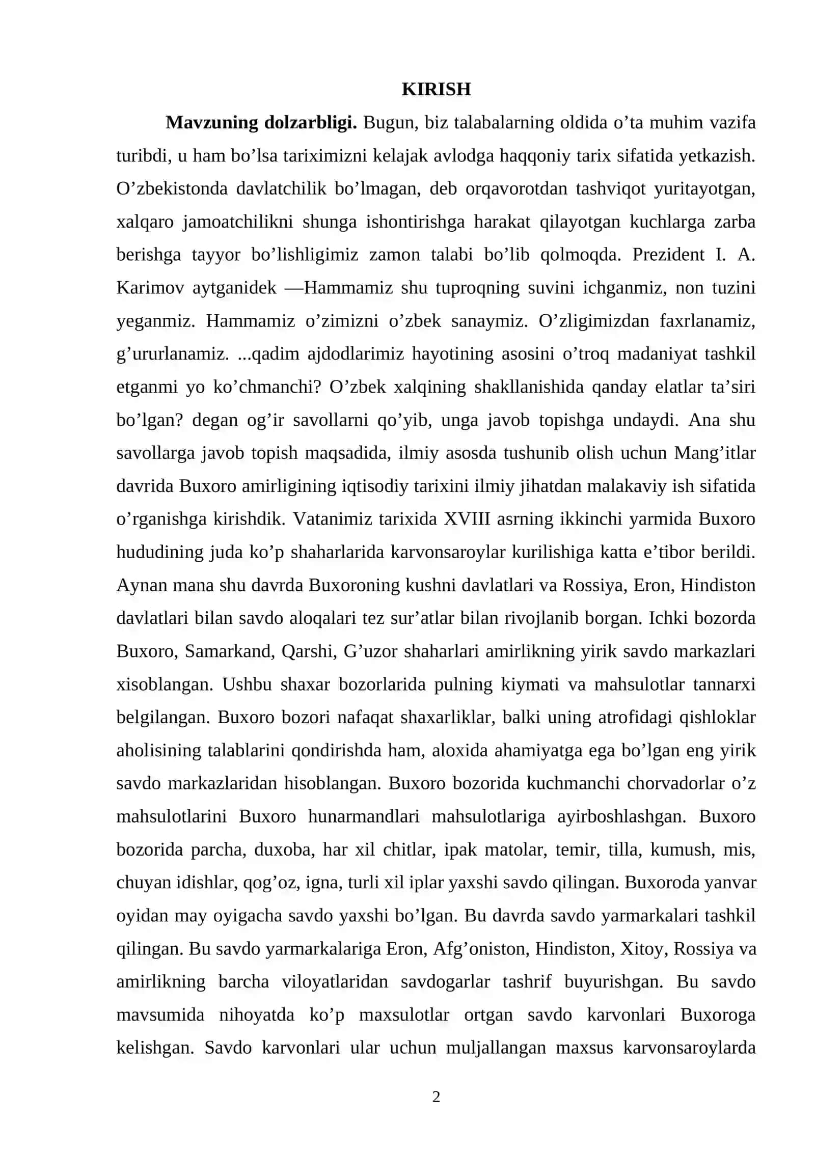 Mangʻitlar davrida buxoro amirligining siyosiy tizimi 2