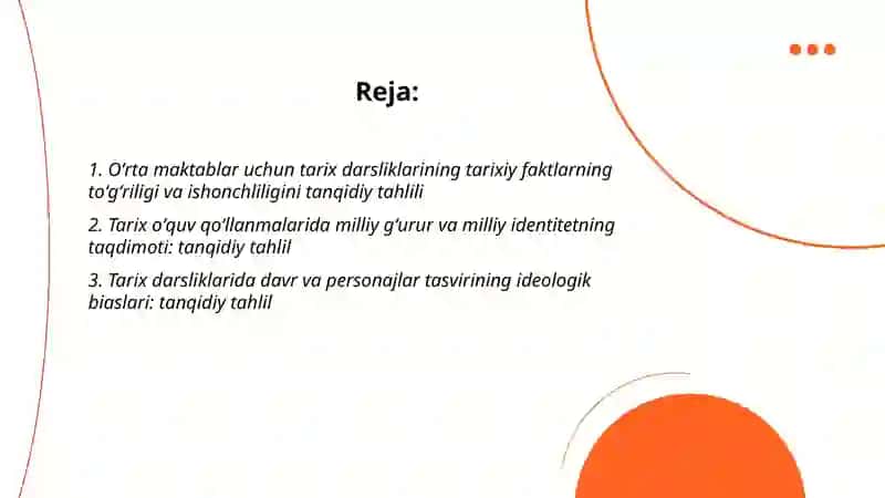 Tarix faniga doir yaratilgan oʻquv qoʻllanmalarning tanqidiy tahlili 2