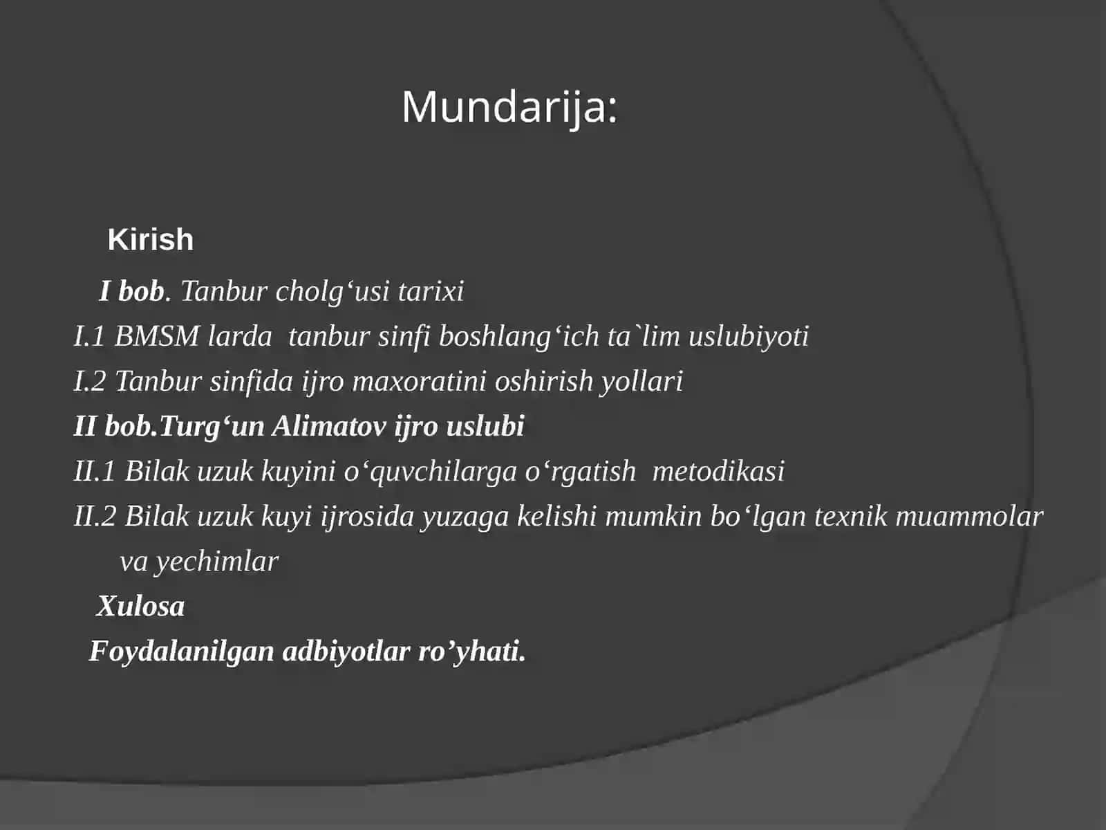 Bilakuzuk kuyini o'quvchilarga o'rgatish metodikasi (Tanbur cholg'usi misolida) 2