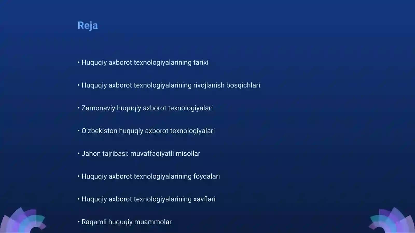 Huquqiy axborot texnologiyalari 2
