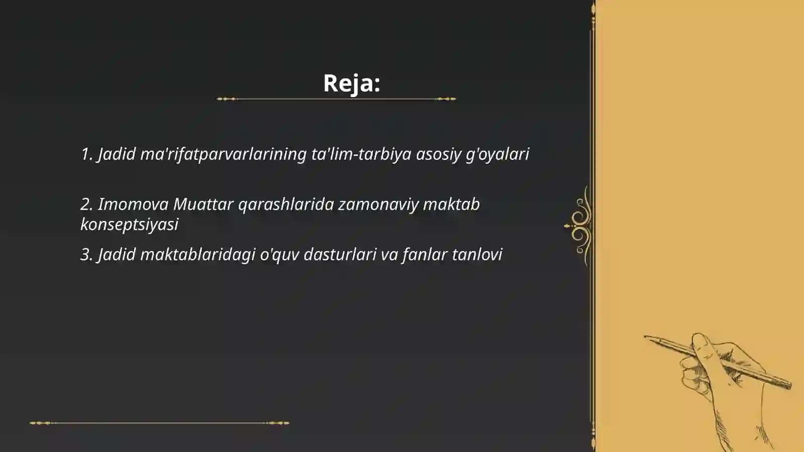 Jadid ma'rifatparvarlarining ta'lim-tarbiya haqidagi qarashlari 2